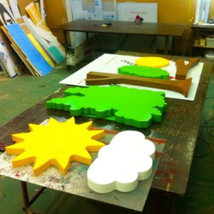 Продукция из пенопласта, Продукция, Буквы из пенопласта